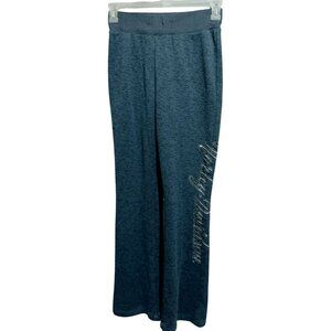 Harley Davidson Womens Knit Flare Leg Sweatpants Sz M Logo Y2K Biker Streetwear